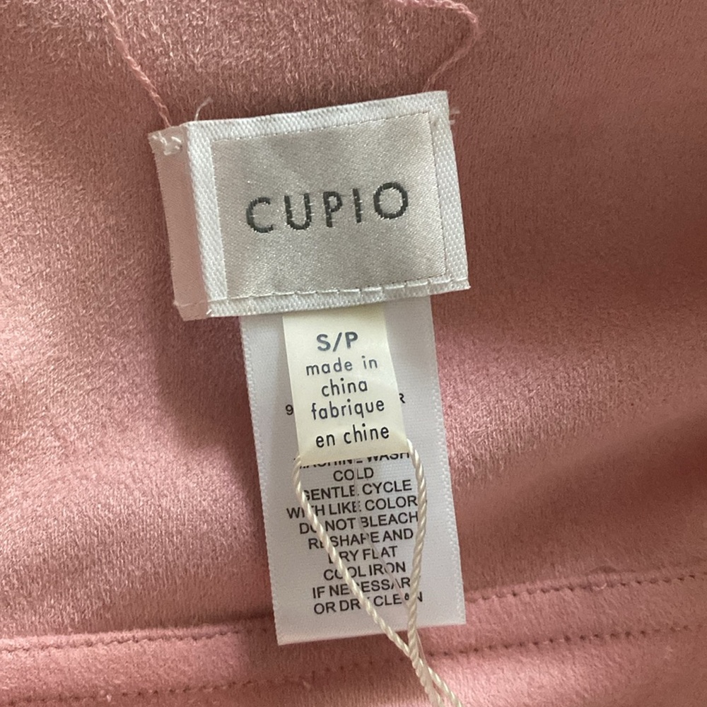 Cupio NWT REVERSIBLE open front faux suede jacket small - Picture 7 of 10